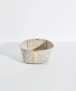 Slash Objects Best Sellers Recycled Rubber + Brass Basket Set - Sand