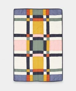 Anchal Small Patchwork Multi Plaid Throw Quilt