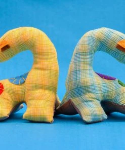 Zeki Learning BIPOC Owned Small Plaid Dinosaur Toy