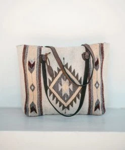 MZ Fair Trade Snowflake Wool Tote Bag