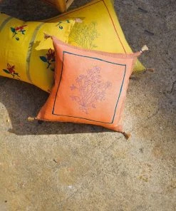 Soil To Studio Chhavi Linen Throw Pillow Cover - Orange Best Sellers 4 Soil To Studio Chhavi Linen Throw Pillow Cover - Orange Best Sellers