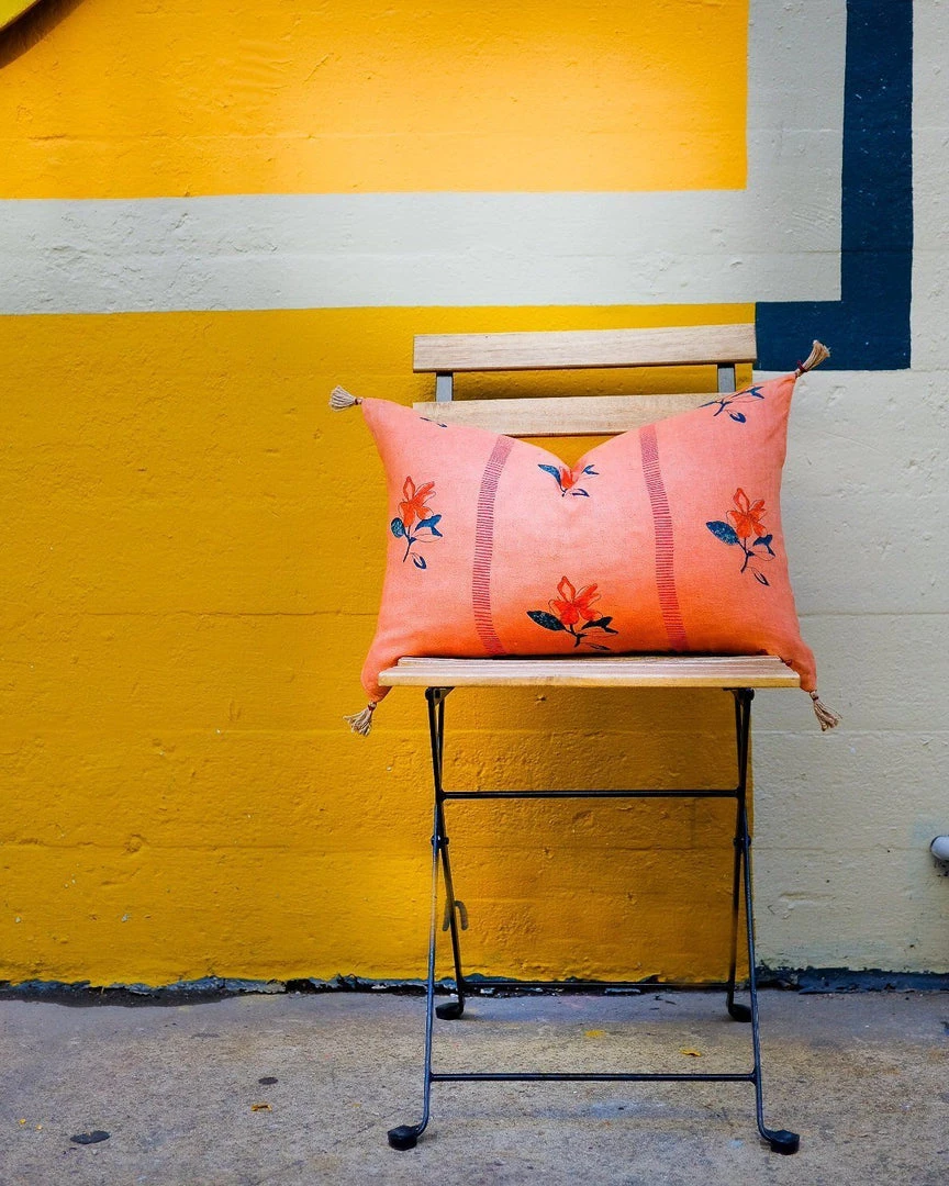 Soil To Studio Best Sellers Nina Linen Throw Pillow Cover - Terracota Soil To Studio Best Sellers Nina Linen Throw Pillow Cover - Terracota