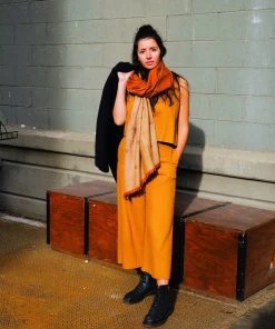 Soil To Studio Pragati Color Blocked Merino Scarf