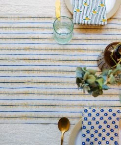 Soil To Studio Kitchen + Dining Sanya Linen Table Runner