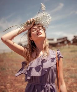 Valani Special Occasion Sokha Banana Midi Dress - Purple Sage 3 Valani Special Occasion Sokha Banana Midi Dress - Purple Sage