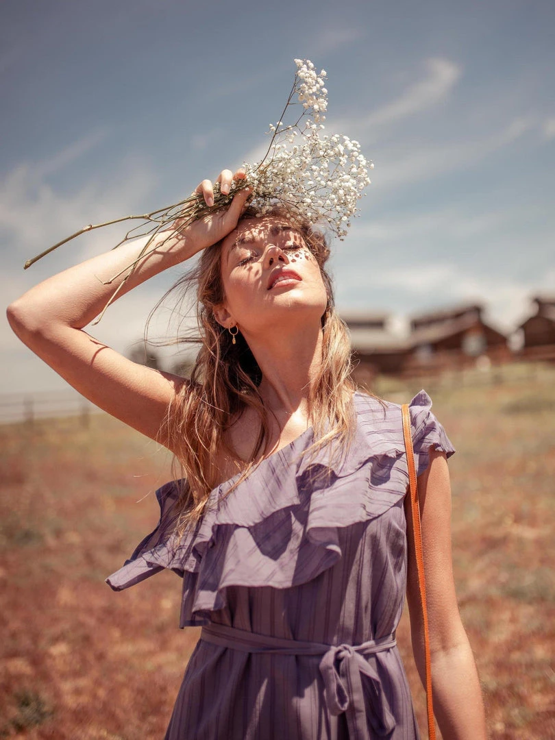 Valani Special Occasion Sokha Banana Midi Dress - Purple Sage Valani Special Occasion Sokha Banana Midi Dress - Purple Sage