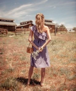 Valani Special Occasion Sokha Banana Midi Dress - Purple Sage 2 Valani Special Occasion Sokha Banana Midi Dress - Purple Sage