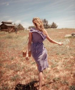 Valani Special Occasion Sokha Banana Midi Dress - Purple Sage 4 Valani Special Occasion Sokha Banana Midi Dress - Purple Sage