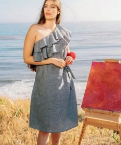 Valani Clothing Sokha Hemp Midi Dress 6 Valani Clothing Sokha Hemp Midi Dress