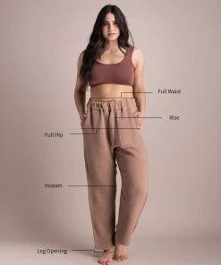 Soluna Collective Chestnut Relaxed Pants Clothing