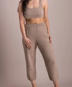 Soluna Collective Cremini Pima Knit Pants Staff Favorites