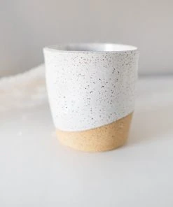 Moonshine Design Speckled Stoneware Pinch Tumbler Set Home Goods