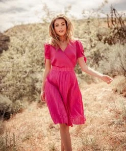 Valani Clothing Srey Banana Midi Skirt - Lilac Rose