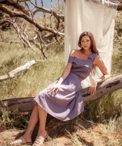 Valani Srey Banana Midi Skirt - Purple Sage Clothing