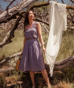 Valani Srey Banana Midi Skirt - Purple Sage Clothing