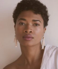 Stella Fluorescent Pod And Strand Earrings