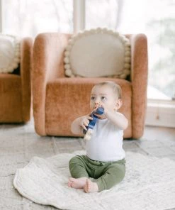 Creative Women New Arrivals Stone Washed Linen Quilted Playmat