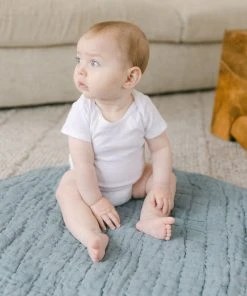 Creative Women New Arrivals Stone Washed Linen Quilted Playmat