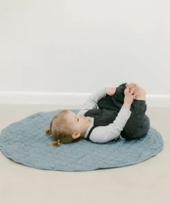 Creative Women New Arrivals Stone Washed Linen Quilted Playmat