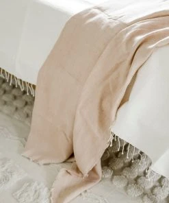 Creative Women Home Goods Stone Washed Linen Throw Blanket