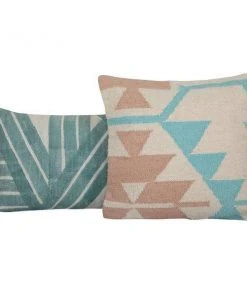 Casa Amarosa Stripe Sky Throw Pillow Cover- Aqua Home Goods 10 Casa Amarosa Stripe Sky Throw Pillow Cover- Aqua Home Goods