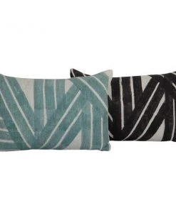 Casa Amarosa Stripe Sky Throw Pillow Cover- Aqua Home Goods 9 Casa Amarosa Stripe Sky Throw Pillow Cover- Aqua Home Goods