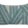 Casa Amarosa Stripe Sky Throw Pillow Cover- Aqua Home Goods