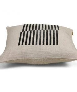 Casa Amarosa Stripe Throw Pillow Cover - Black