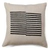 Casa Amarosa Stripe Throw Pillow Cover - Black
