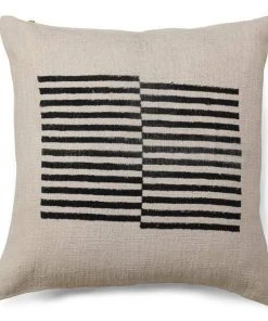 Casa Amarosa Stripe Throw Pillow Cover - Black