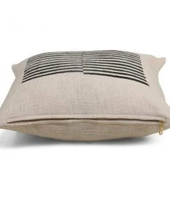 Casa Amarosa Stripe Throw Pillow Cover - Black