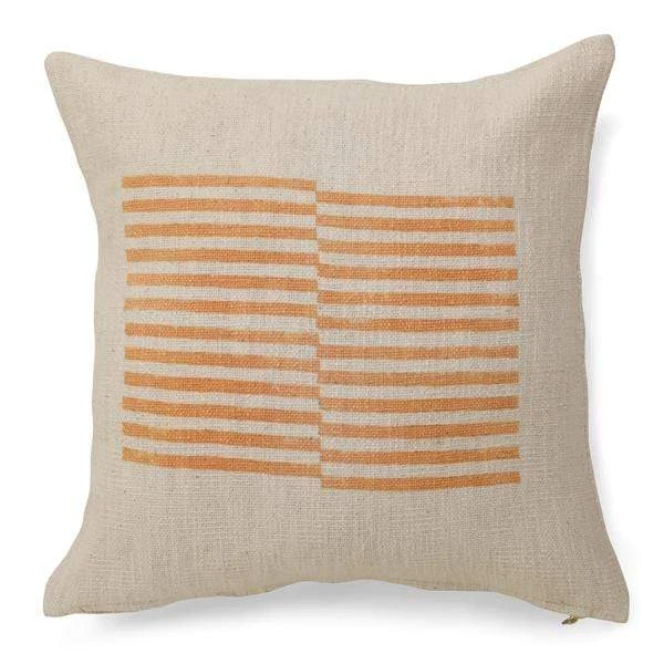 Casa Amarosa Stripe Throw Pillow Cover - Gold Earth 1 Casa Amarosa Stripe Throw Pillow Cover - Gold Earth