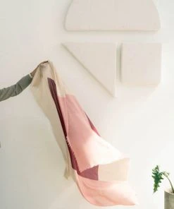 Studio Variously Rosewood Blok Silk And Cashmere Scarf Accessories