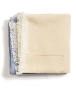 Studio Variously Ceru Merino Wool Throw Blanket