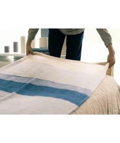 Studio Variously Ceru Merino Wool Throw Blanket