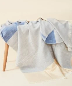 Studio Variously Ceru Merino Wool Throw Blanket