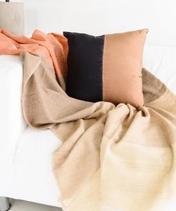 Studio Variously Chestnut Merino Wool Throw Blanket Home Goods