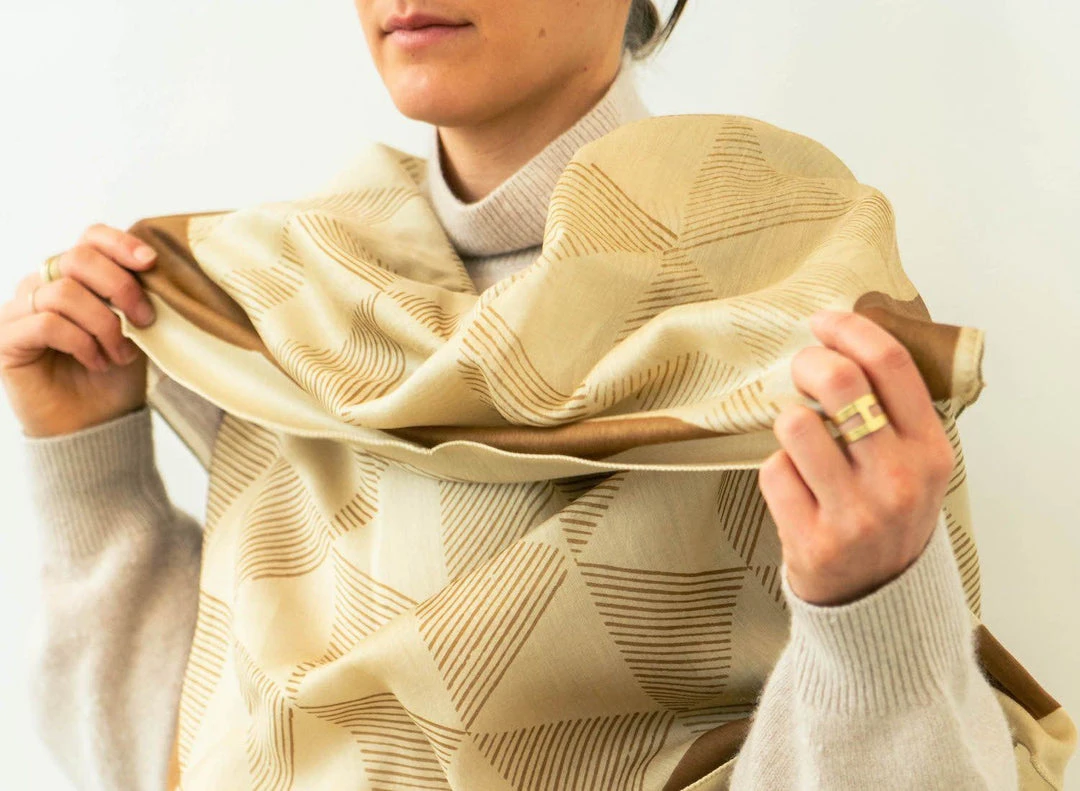 Studio Variously Dune Silk Scarf Accessories Studio Variously Dune Silk Scarf Accessories