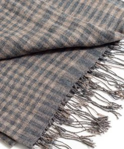 Studio Variously Fawn Checks Merino Scarf 3 Studio Variously Fawn Checks Merino Scarf