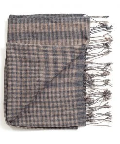Studio Variously Fawn Checks Merino Scarf 