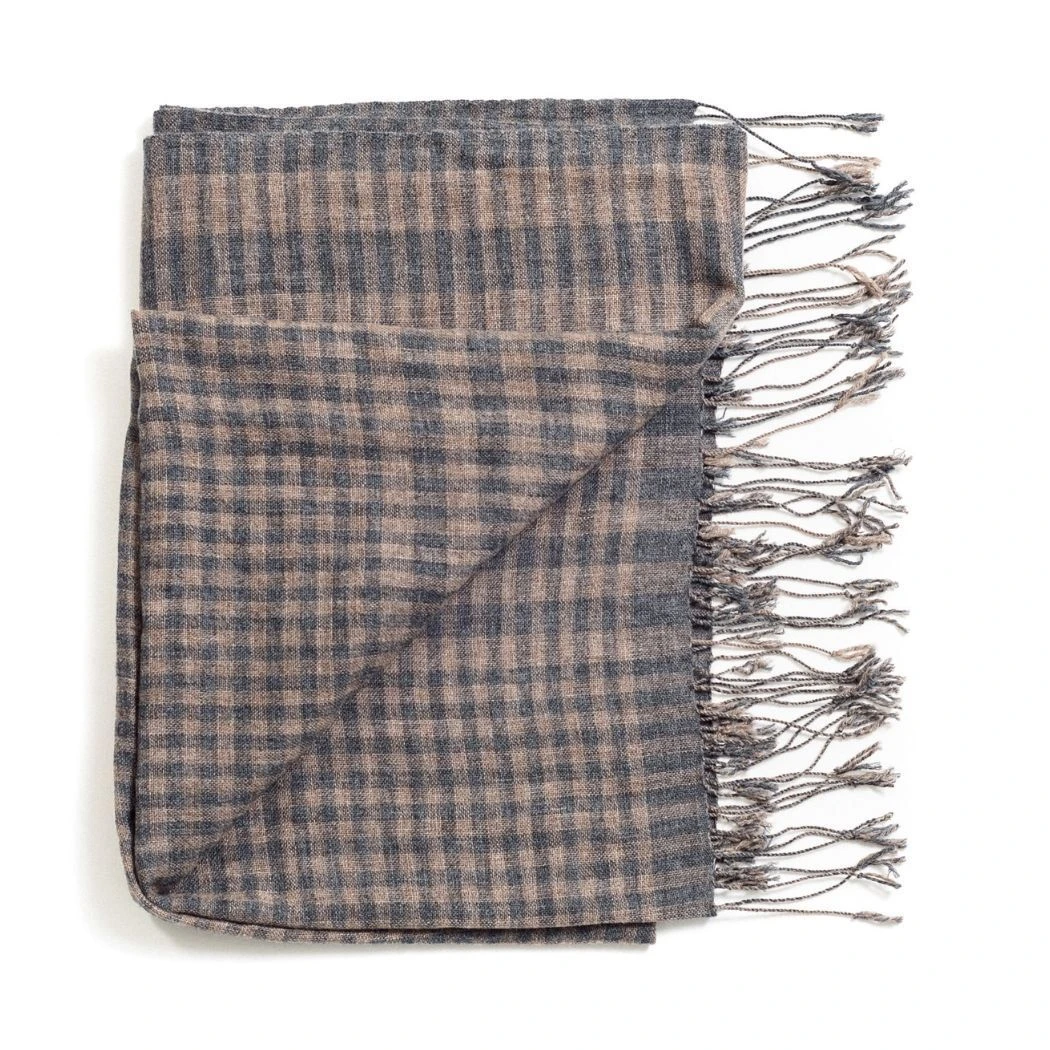 Studio Variously Fawn Checks Merino Scarf Studio Variously Fawn Checks Merino Scarf