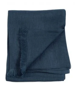 Studio Variously Midnight Blue Linen Scarf Accessories 6 Studio Variously Midnight Blue Linen Scarf Accessories