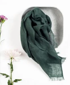 Studio Variously Accessories Moss Linen Scarf 