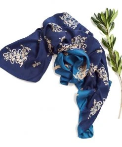 Studio Variously Oraa Indigo Silk Scarf