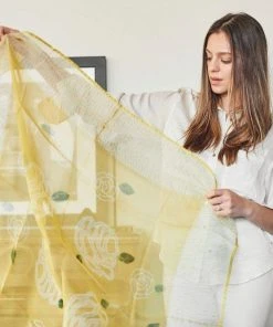 Studio Variously Primrose Turmeric Silk Scarf