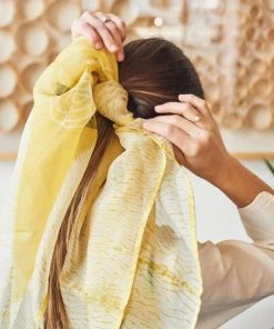 Studio Variously Primrose Turmeric Silk Scarf