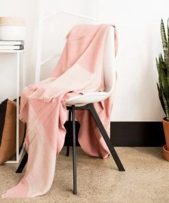 Studio Variously Rosa Merino Throw Blanket