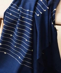 Studio Variously Home Goods Rosewood Indigo Throw Blanket