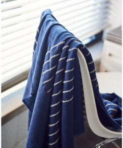 Studio Variously Home Goods Rosewood Indigo Throw Blanket