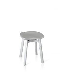 Emeco Su Small Stool - Aluminum Frame